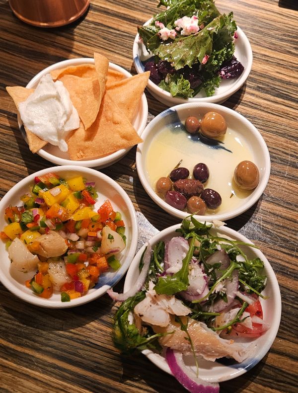 Hyatt Seafarer tapas selection
