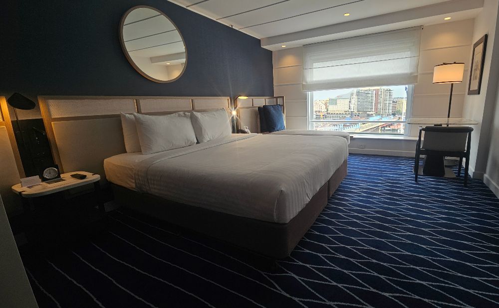 My King room with a view over Darling Harbour