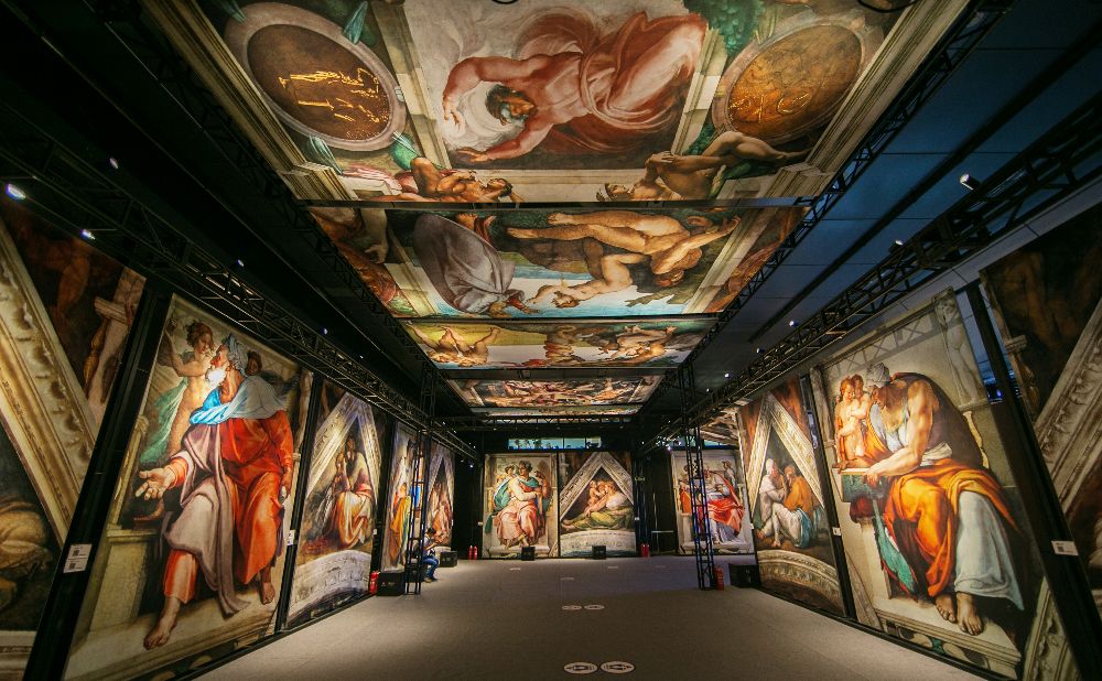 a reproduction of the Sistine Chapel