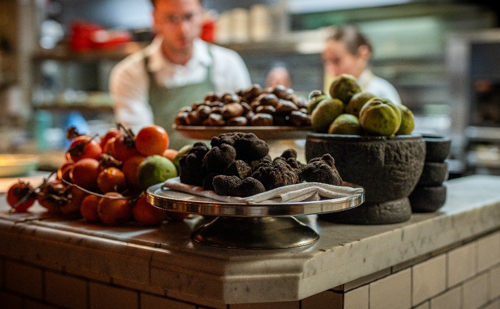 Truffles in the kitchen at Chiswick