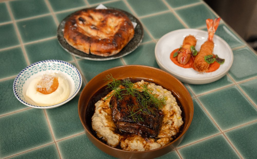 Beef cheek with eggplant