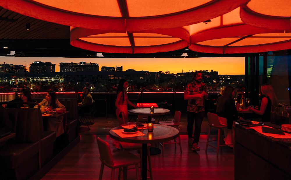 Sunset hour at House of Barangaroo is particularly lovely
