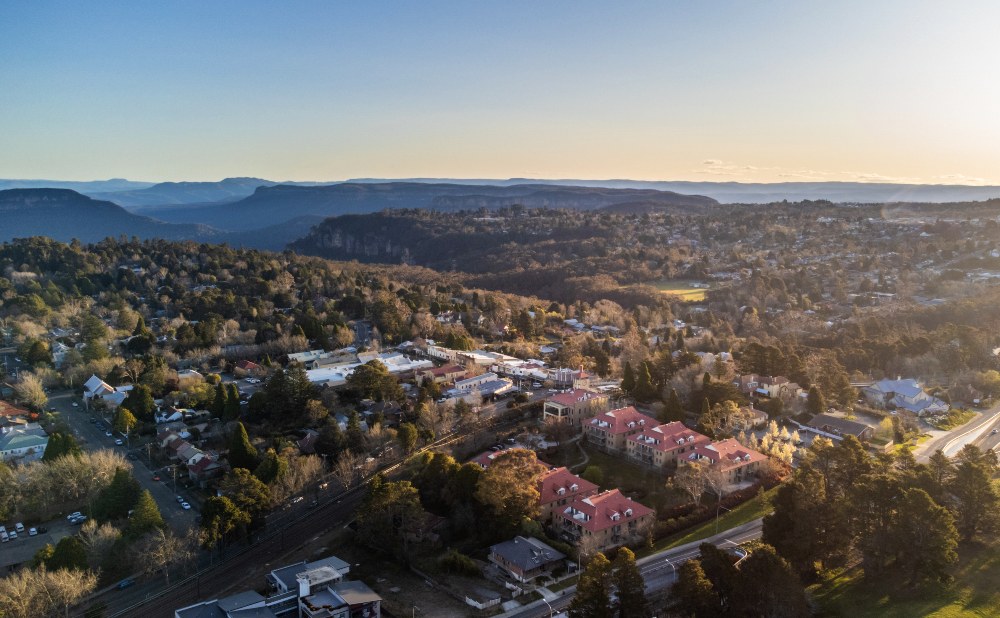 Aerial view of Leisure Inn Spires Leura