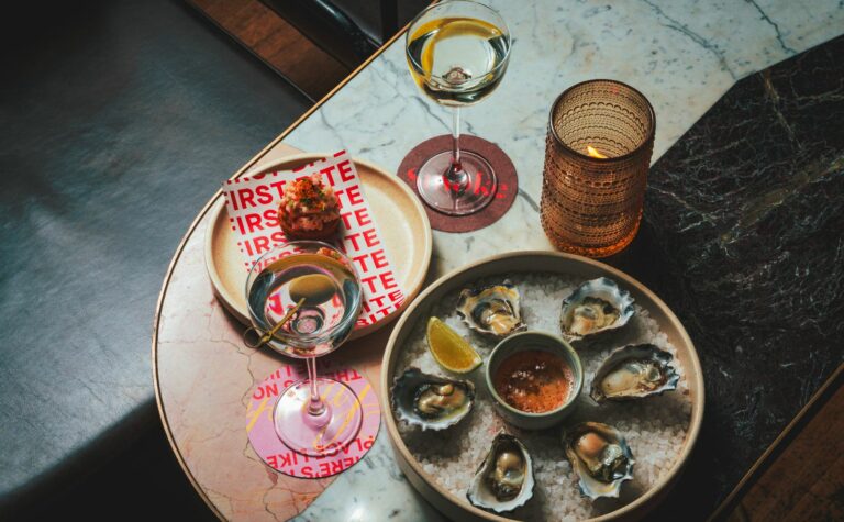 martinis and snacks at Barangaroo house