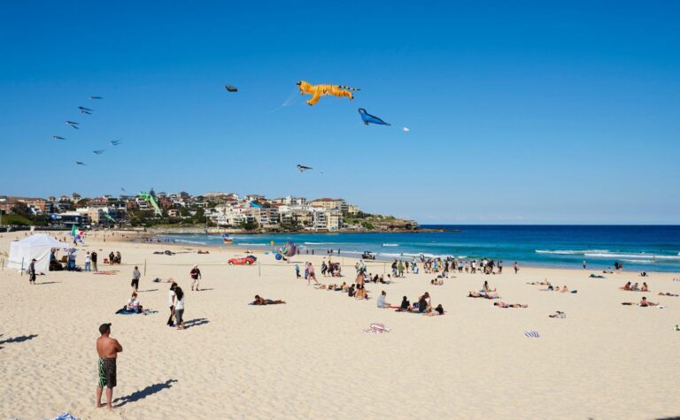 Festival of the winds at Bondi Beach in september