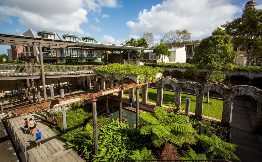 sunken garden in old paddington water works