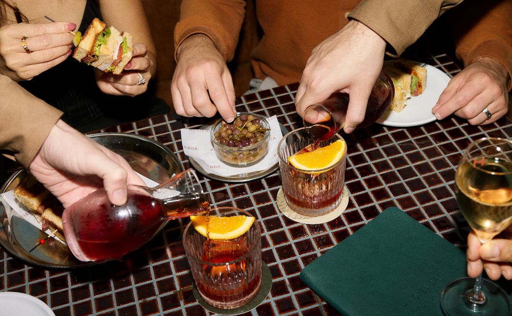 Drinks and snacks at Hacienda