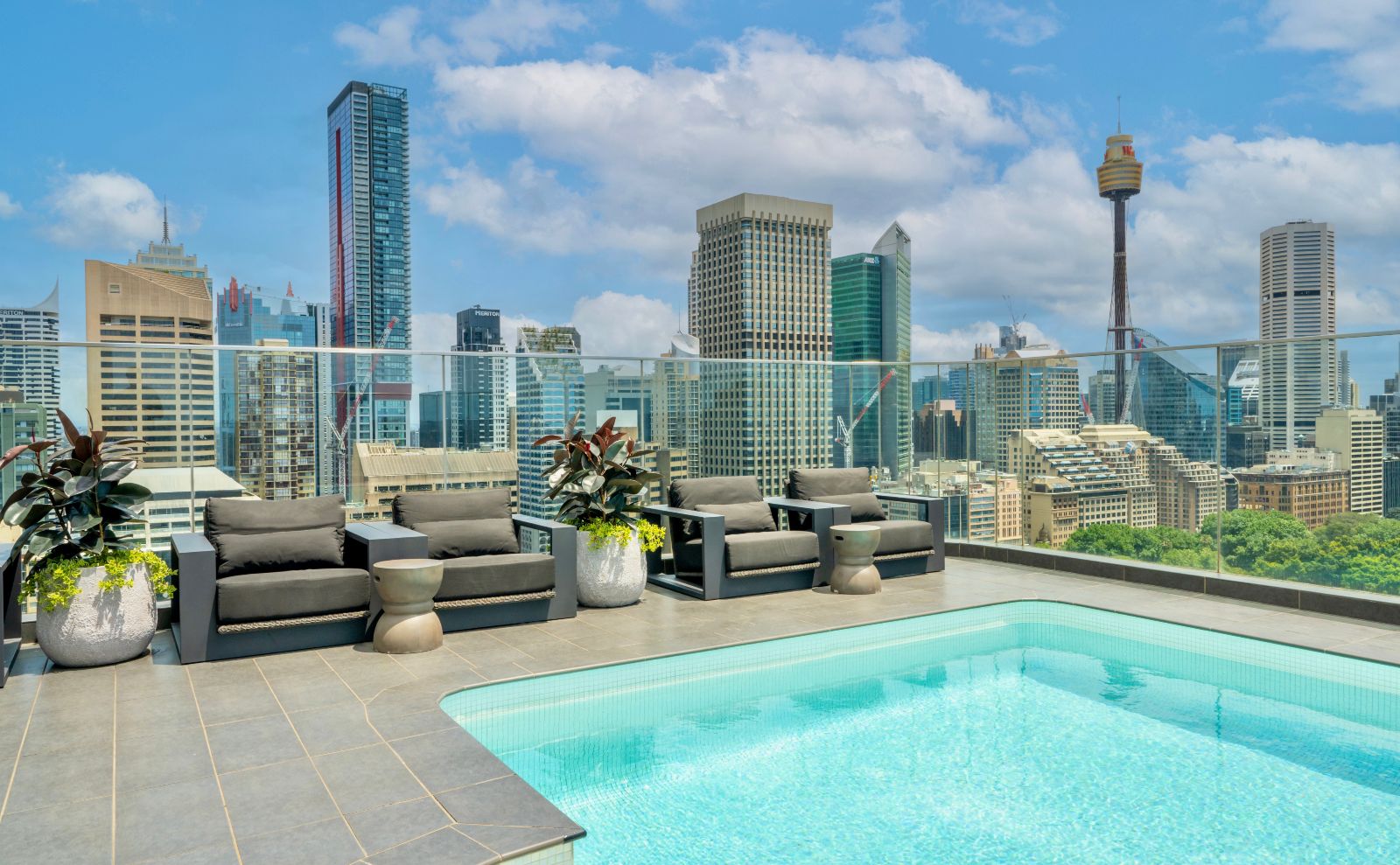 View of Sydney featuring Sydney Tower from the Pullman Hotel Hyde Park