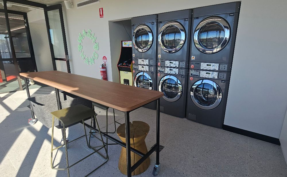 industrial laundry machines at lyf Bondi Junction hotel 