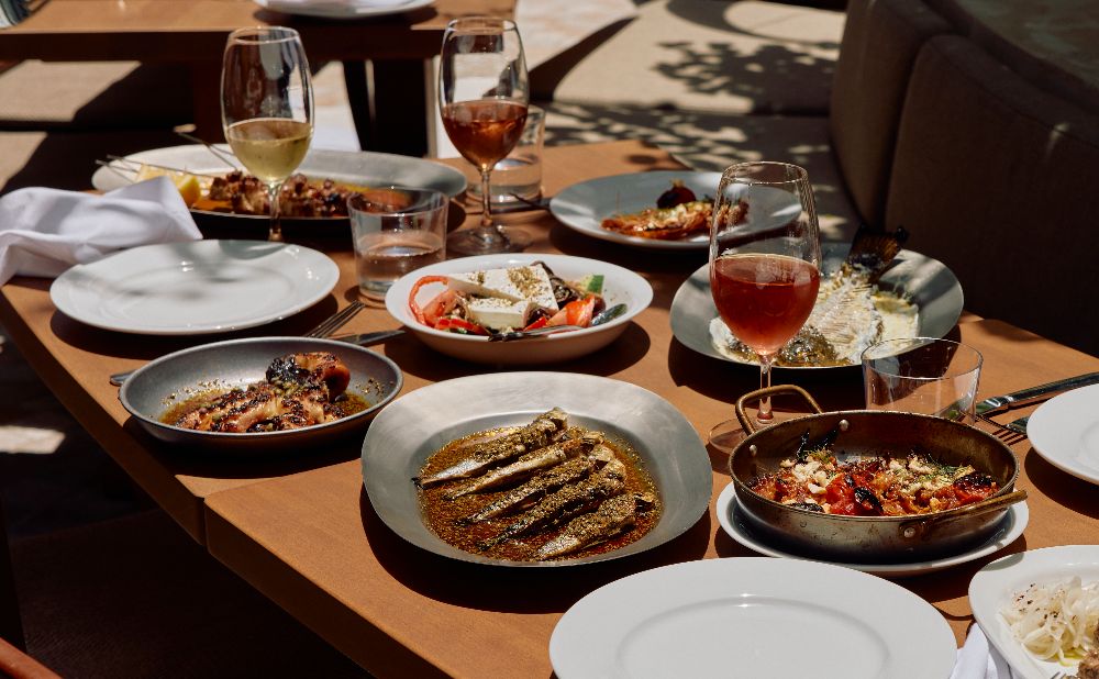 Greek food and wine at Olympux