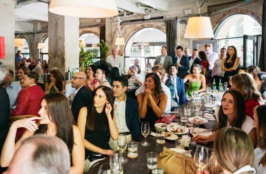Melbourne Cup lunch at the Apollo restaurant in Sydney