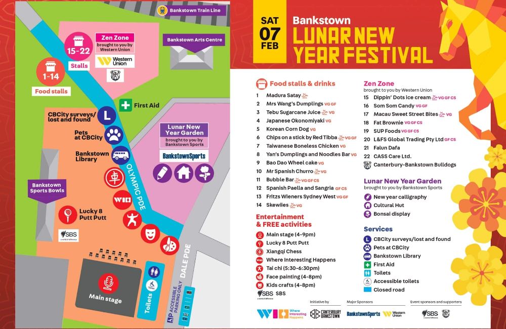 Lunar New Year in Bankstown 2026 event map