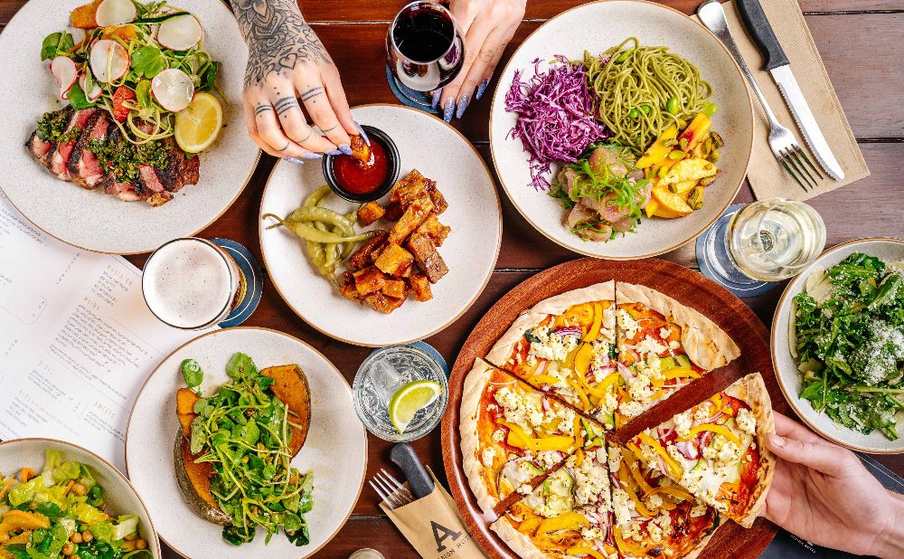 A spread of meals at Petersham Public House 