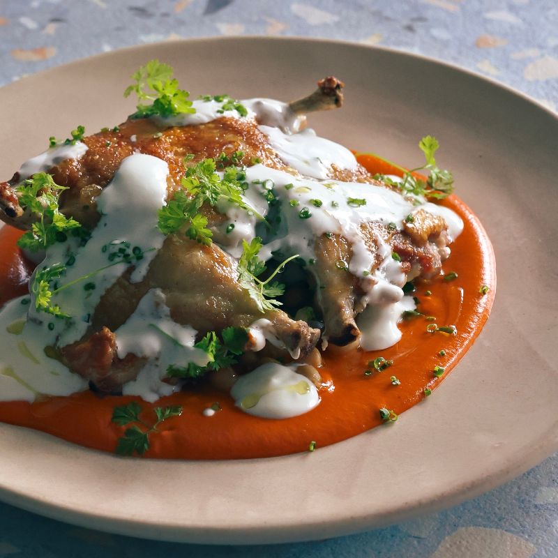 Chicken with yoghurt Terrigal cafe Amarilla