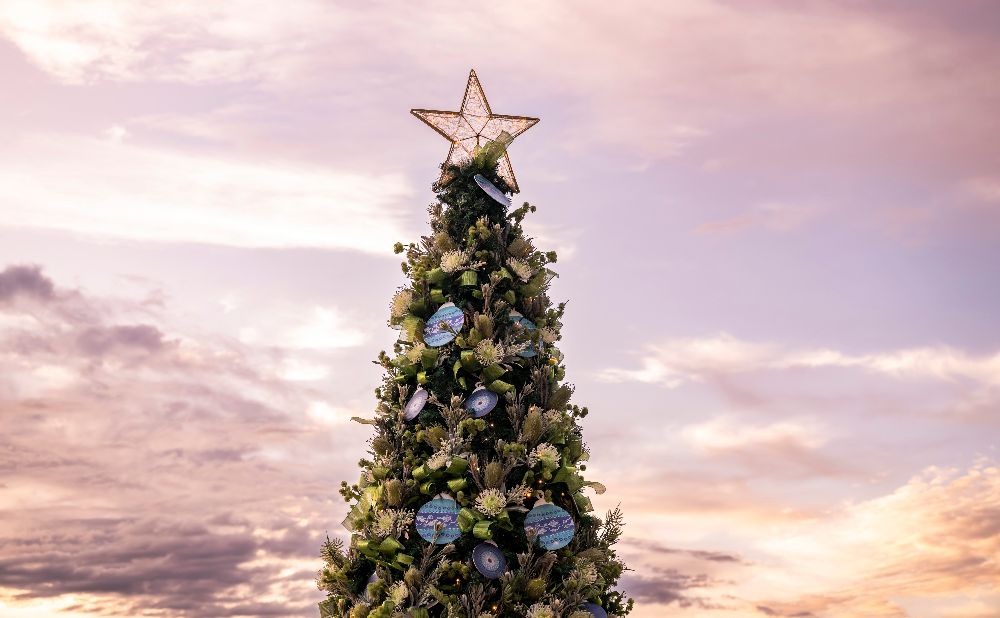 The Xmas tree at Barangaroo Credit:Cassandra Hannagan