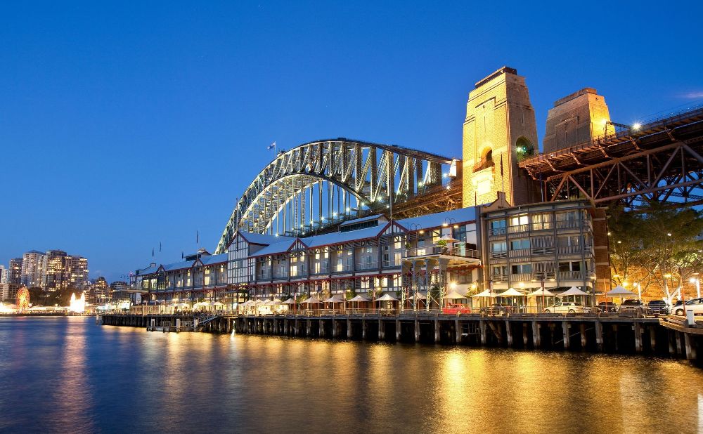 Walsh Bay at night   credit Destination NSW