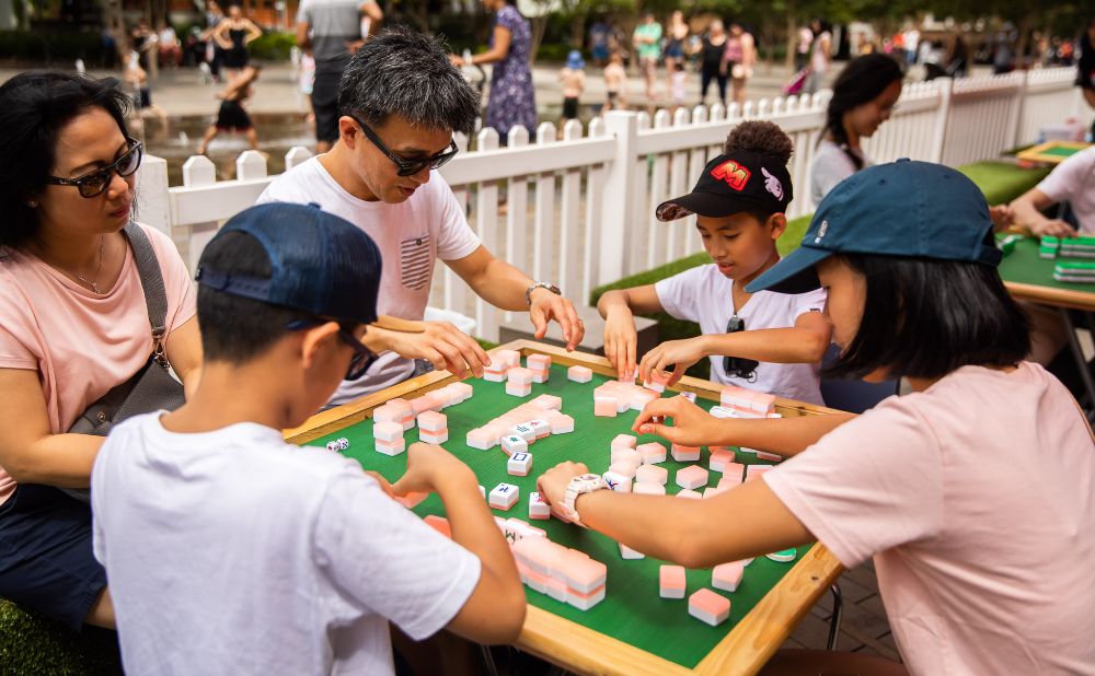 Mahjong games at Darling Harbour 