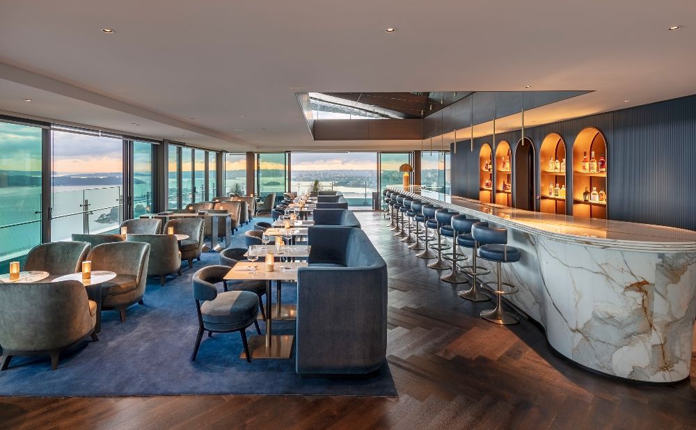 Harbour views from Aster Bar at the Intercontinential Sydney