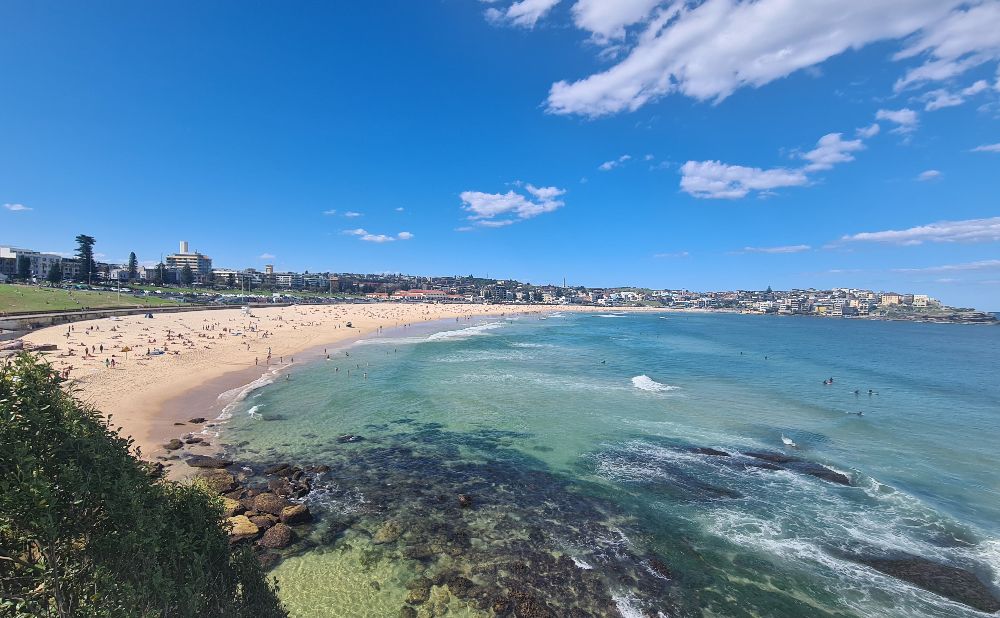 Bondi Beach from path near Icebergs