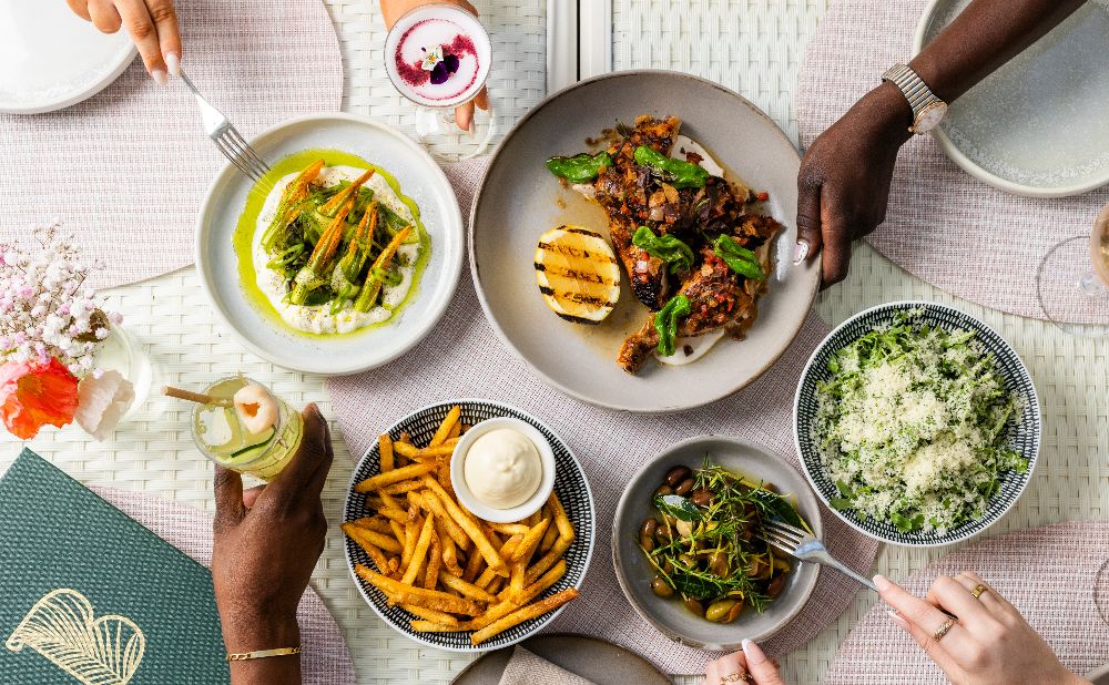 a table of gluten free dishes for Valentines day