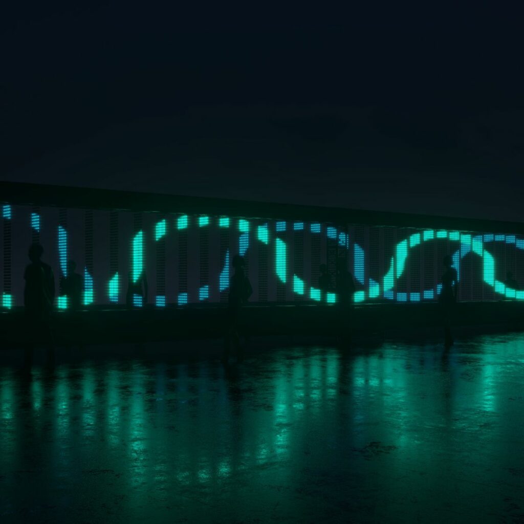 OBSTACLE 2 One of the longest installations in the festival's history, stretching 45 metres along the harbour.