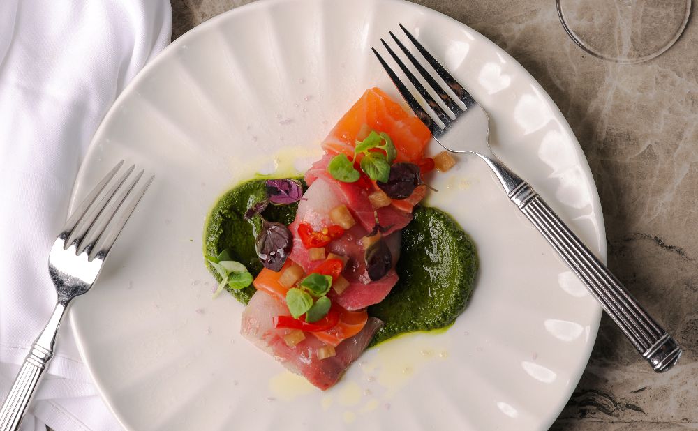 Sala Dining Valentine seafood starter