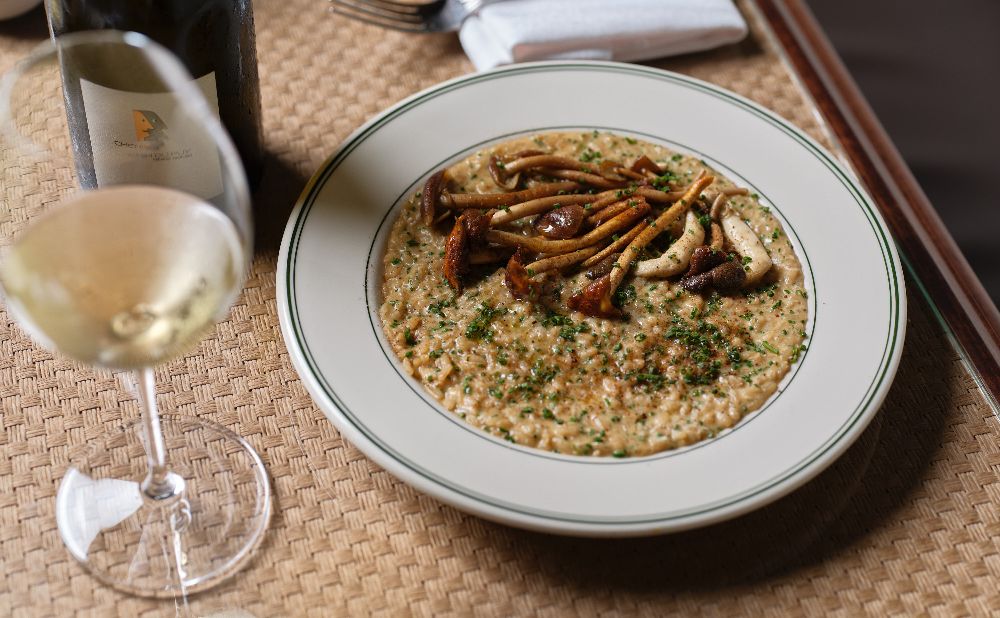 uffle Farm mushroom risotto credit Steven Woodburn