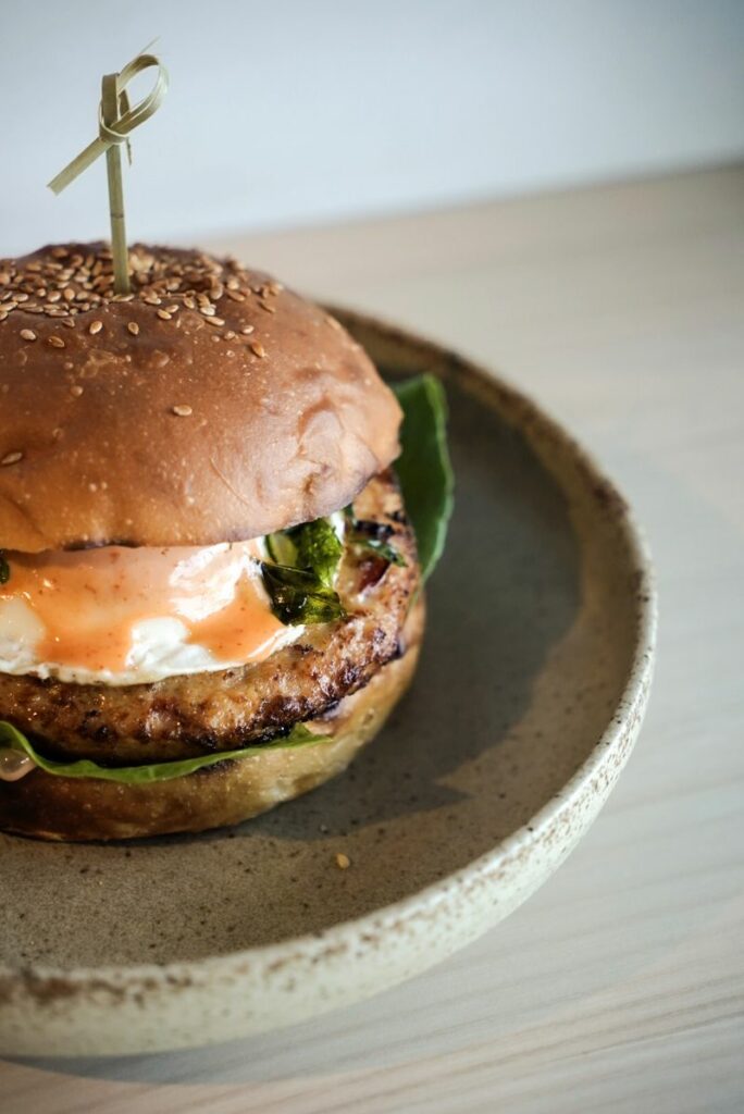 Haven's Thai inspired Chicken Krapow burger