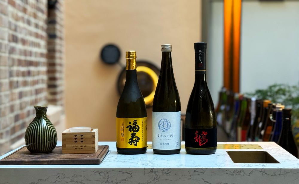 Sake tasting at Prefecture 48