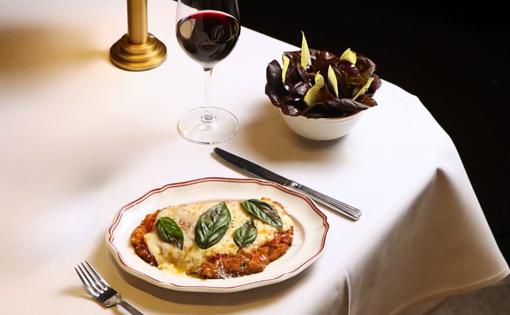 Chicken Parmigiana at Osteria Luna