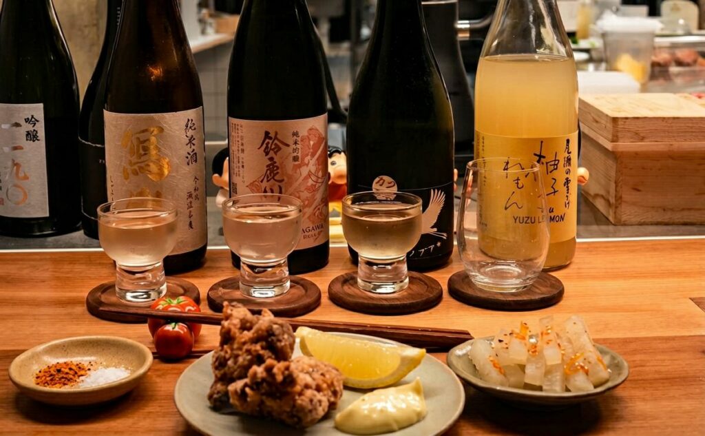Sake Flight Happy Hour 