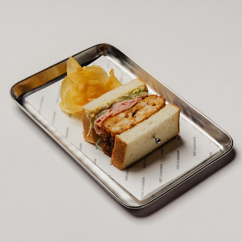 Aria Lobster sandwich and housemade chips 