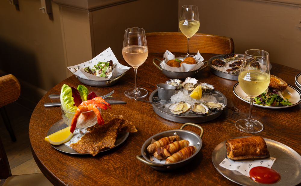 The new menu on one table at the Observer Hotel in The Rocks
